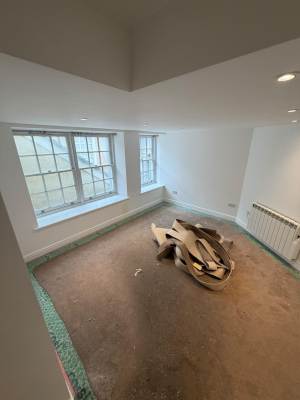 Kitchen walls repainted after refurbishment in a Medway home
